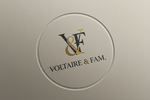 Voltaire & Fam. Minimalist Logo